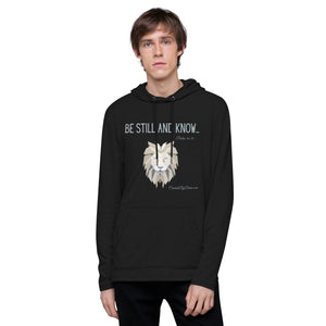 "Be Still and Know" Men's Lightweight Hoodie