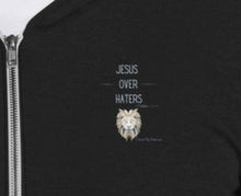 Load image into Gallery viewer, &quot;Jesus Over Haters&quot; Men&#39;s Lightweight Zip Hoodie